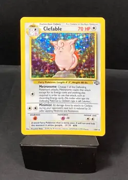 Clefable 1/64 Jungle Set Holo foil Rare Pokemon Card WOTC- LP - Image 1