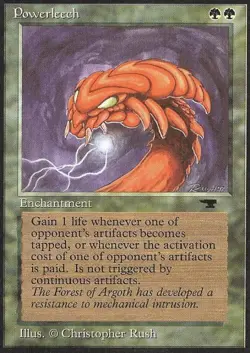 Powerleech - Heavy Play MTG Antiquities - Image 1
