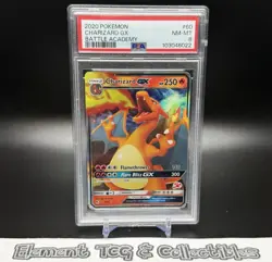 PSA 8 CHARIZARD GX 2020 Pokemon #60 Battle Academy NM-MT Pokemon Card - Image 1