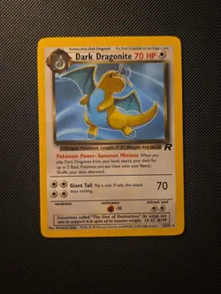 Pokemon TCG 2000 Dark Dragonite TCG Card 22/82 Non-Holo - Image 1