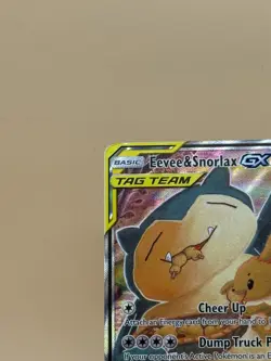 Pokemon Eevee & Snorlax GX TAG TEAM SM169 Holo Promo Card English - Image 4