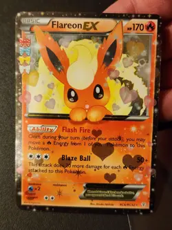 Pokemon Flareon EX RC6/RC32 Ultra Rare Generations Radiant Collection Holo Card - Image 3