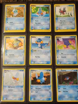 Mudkip Marshtomp Swampert Pokemon Card Lot - EX Era & Modern Collection #258-260 - Image 1