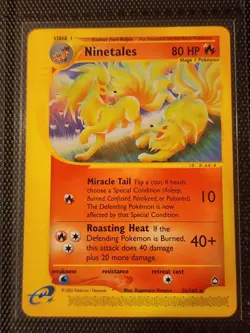 Ninetales Aquapolis #025 (2003) Rare NM Pokemon Card - Image 1