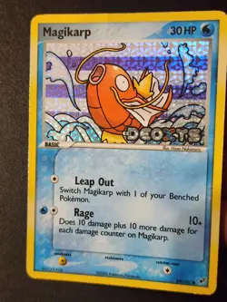 2005 Pokemon EX Deoxys #64 Magikarp Reverse Foil Stamped LP Excellent Card - Image 3