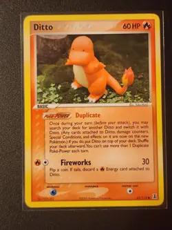 Ditto 61/113 (Charmander) EX Delta Species 2005 Vintage Pokemon TCG - NM Card - Image 1