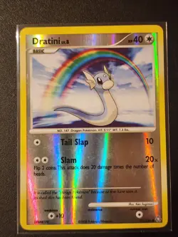 Dratini 91/146 Legends Awakened Reverse Holo Common Pokemon Card LP Excellent - Image 1