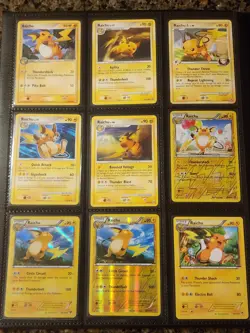 Raichu Ultimate Pokemon Card Lot Vintage EX Era & Modern Binder Collection #0026 - Image 1