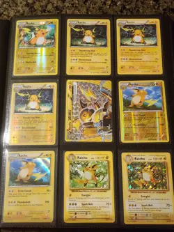 Raichu Ultimate Pokemon Card Lot Vintage EX Era & Modern Binder Collection #0026 - Image 2