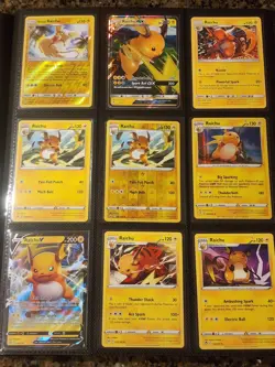 Raichu Ultimate Pokemon Card Lot Vintage EX Era & Modern Binder Collection #0026 - Image 4