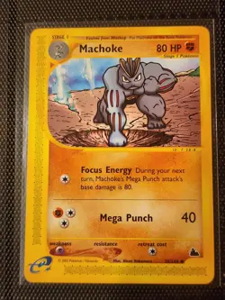 Machoke 38/144 - Skyridge - Near Mint - Pokemon Card - E Reader - Image 1