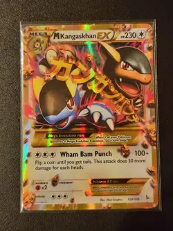 Pokemon M Kangaskhan EX Mega Secret Rare Holo Flashfire 109/106 TCG Card - Image 1