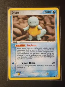 Ditto Squirtle 64/113 Common EX Delta Species Pokemon LP Excellent Card - Image 1