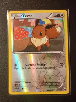 Eevee 83/108 Reverse Holo Black & White Dark Explorers LP Excellent Card - Image 1