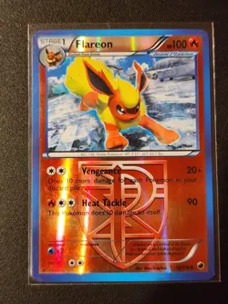 Pokemon Flareon 12/116 Reverse Holo Uncommon Plasma Freeze LP Excellent Card - Image 1