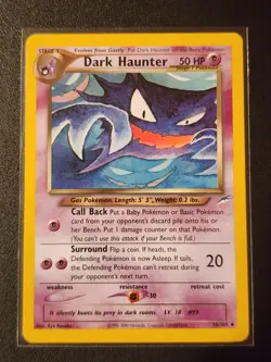 Dark Haunter 36/105 Non Holo Uncommon Neo Destiny Pokemon Card NM - Image 1