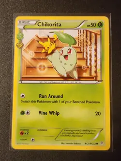 Pokemon Generations: Radiant Collection RC1/RC32 Chikorita Common NM Card - Image 1