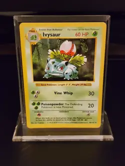 1999 Pokemon Ivysaur 30/102 Base Set Shadowless Card WoTC - NM - Image 1
