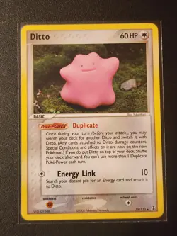 Pokemon TCG Ex Delta Species Ditto 35/113 Non-Holo NM Pokemon Card - Image 1