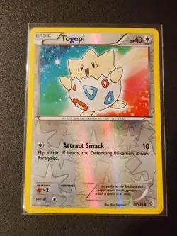Togepi 110/149 Boundaries Crossed Reverse Holo Pokemon Card LP Excellent - Image 1