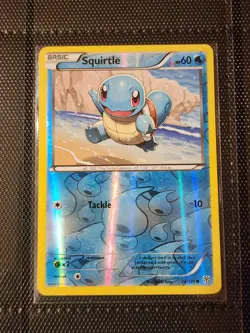 Squirtle 24/135 Reverse Holo Plasma Storm Pokemon Card - LP Lightly Played Rare - Image 1