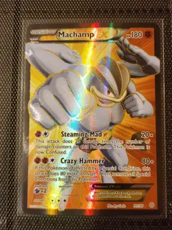 Machamp EX 90/98 XY Ancient Origins Full Art Ultra Rare Holo Pokemon TCG Card NM - Image 1