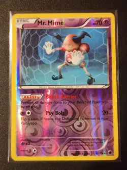 MR. MIME 47/116 Plasma Freeze REVERSE HOLO RH rare Pokemon TCG card VLP-NM - Image 1