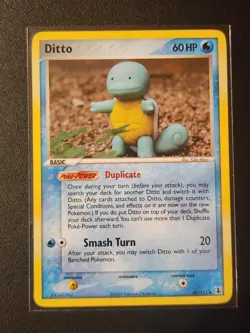 Ditto - (Squirtle) 40/113 Delta Species Regular NM Pokemon Card - Image 1