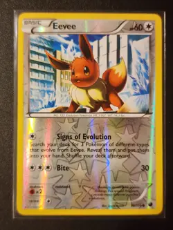 Pokemon Card - Eevee Plasma Freeze 90/116 Common Reverse Holo - Image 1