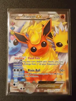 Flareon EX RC28/32 Full Art Ultra Rare LP Excellent Pokemon Card - Image 1