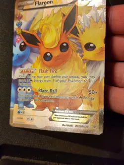 Flareon EX RC28/32 Full Art Ultra Rare LP Excellent Pokemon Card - Image 5