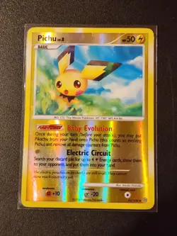 Pokemon Stormfront Pichu 45/100 Reverse Holo Uncommon 2008 Card - Image 1