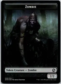 Treasure // Zombie Double-Sided Token T Foil Adventures in the Forgotten Realms - Image 1