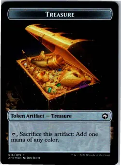 Treasure // Zombie Double-Sided Token T Foil Adventures in the Forgotten Realms - Image 2