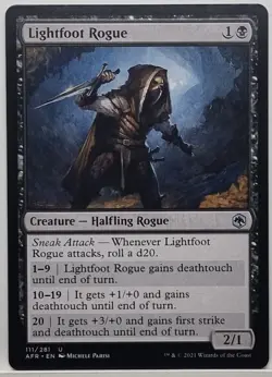 MTG - Lightfoot Rogue - Adventures in the Forgotten Realms (U) UNPLAYED, - Image 1