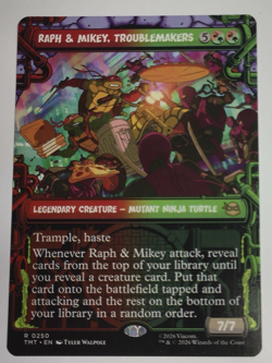 Raph & Mikey, Troublemakers (Showcase) MTG Teenage Mutant Ninja Turtles TMT - Image 1