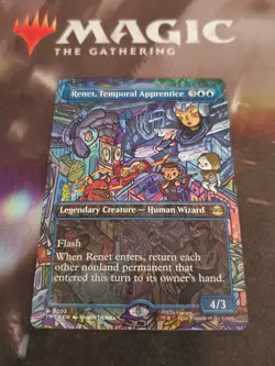 Mtg. Renet, Temporal Apprentice. Foil Borderless. TMNT. Nm - Image 1