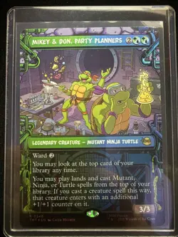 Mikey & Don Party Planners 246 MTG: Teenage Mutant Ninja Turtles Borderless Foil - Image 5