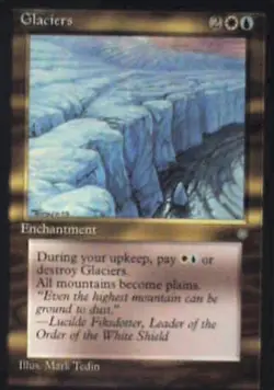Glaciers - Ice Age: #294, Magic: The Gathering Nm R109 - Image 1
