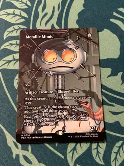 Metallic Mimic Borderless NON Foil Teenage Mutant Ninja Turtles PZA MTG Mythic - Image 1