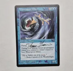 UNPLAYED SIGNED NM Waterspout Djinn Visions MTG THOMAS GIANNI EDH CUBE VINTAGE - Image 1