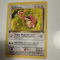 Pokemon TCG Lickitung Galactic's Conquest 1st Ed 067/096 90 HP Common Japanese - Image 1