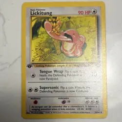 Pokemon TCG Lickitung Galactic's Conquest 1st Ed 067/096 90 HP Common Japanese - Image 3
