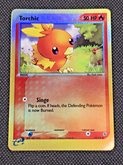 Torchic 74/109 Pokemon EX Ruby and Sapphire 2003 Reverse Holo LP/NM - Image 2