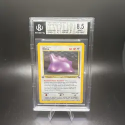 1999 Vintage Pokemon Card Fossil HOLO 1st Edition 3/62 Ditto BGS 8.5 NM-MT -j - Image 1