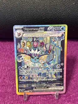 2025 POKEMON PRISMATIC EVOLUTIONS SPECIAL ILLUSTRATION RARE VAPOREON EX 149/131 - Image 1
