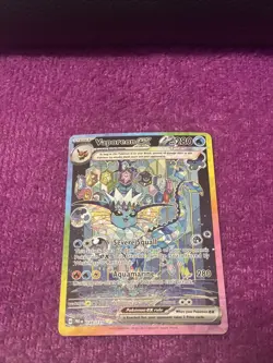 2025 POKEMON PRISMATIC EVOLUTIONS SPECIAL ILLUSTRATION RARE VAPOREON EX 149/131 - Image 3