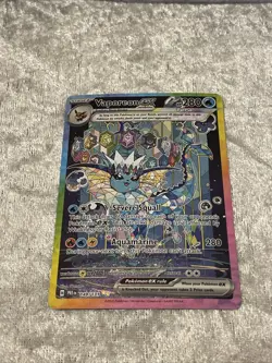 2025 POKEMON PRISMATIC EVOLUTIONS SPECIAL ILLUSTRATION RARE VAPOREON EX 149/131 - Image 5
