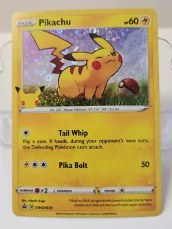 Pokemon PIKACHU SWSH039 (NM) General Mills 25th Anniversary Promo Holo 3PC LOT - Image 2