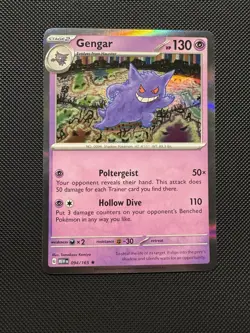 Pokemon TCG Gengar 094/165 Sv: Scarlet & Violet 151 Holofoil Near Mint - Image 1